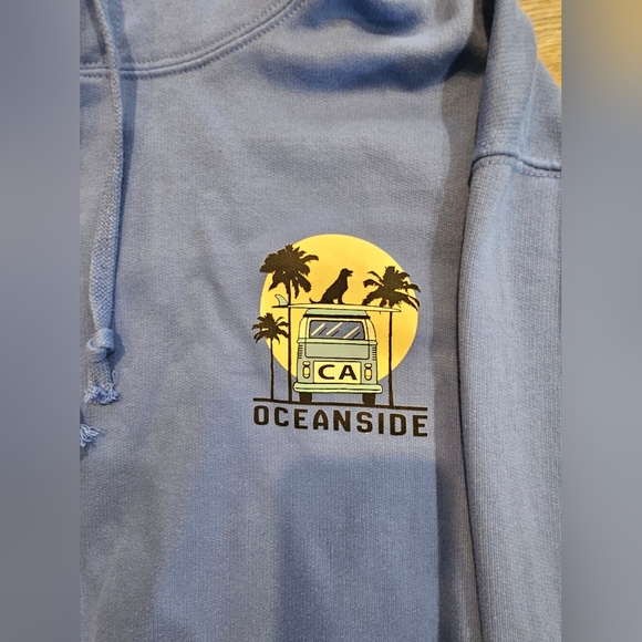 Blue Women's Ocean Side Hoodie 2XL - Picture 2 of 6